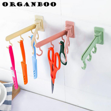 ORGANBOO-organizador de cocina giratorio, 3M, adhesivo, puerta de pared, estante de baño, rejilla para almacenamiento de toallas, 1 ud. 2024 - compra barato