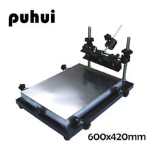New Arrival PUHUI 600x420mm Big Size PCB  Solder Paste Manual Stencil Printer T-shirt Screen Printing Machine 2024 - buy cheap
