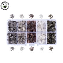 1 Box Mixed Iron Flower Bead Caps For Jewelry Making DIY Mixed Color 10x4mm Hole: 1mm; about 525pcs/box 10g/compartment Hot Sale 2024 - buy cheap