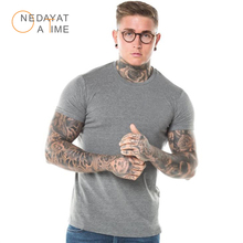 New Clothing Fashion T Shirt Men Cotton Breathable Mens Short Sleeve t-shirt Hip Hop Casual Summer Solid color Tops Streetwear 2024 - buy cheap