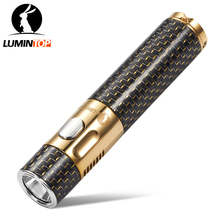 Lumintop linterna EDC Duke con tritio tubo tipo de batería AA latón + carbono Premium Fibra material cree XP-L HD led 2024 - compra barato