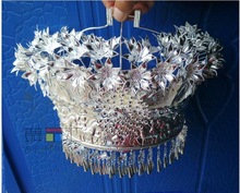 Miao silver Headdress Minority dance Miao silver Hat Chinese Folk Dance 2024 - buy cheap