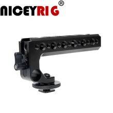 NICEYRIG Camera Handle Top Handle Cheese Handle DSLR Camera Cage Top Handle with 15mm Rod Hole Cold Shoe Hot Shoe 1/4" 3/8" 2024 - buy cheap