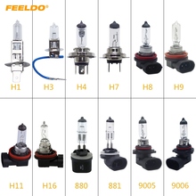 FEELDO 1PC H1/H3/H4/H7/H8/H9/H11/H16/55W/100W 12V White Car Headlights Lamp Car Light Source Parking 2024 - buy cheap