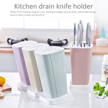 Washable Plastic Multi-function Kitchen Knife Racks Turret Tool Holder Kitchen Shelving Storage Rack Knife Inserted Storage Rack 2024 - buy cheap