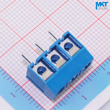 10Pcs 3P Blue 5.00mm Pitch 15x7.6x10mm Straight Vertical Pins Monolithic Combinable Screw Terminal Block 2024 - buy cheap