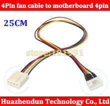 100pcs/lot New video card 4Pin fan cable to motherboard 4pin cable adapter 25cm Free shipping 2024 - buy cheap