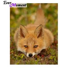 Ever Moment Diamond Painting Handmade Fox Picture Of Rhinestone Cross Stitch 5D DIY Mosaic Diamond Embroidery 5D DIY ASF1439 2024 - buy cheap