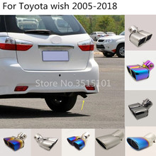 car cover muffler pipe outlet dedicate exhaust tip tail For Toyota Wish 2005-2008 2009-2011 2012 2013 2014 2015 2016 2017 2018 2024 - buy cheap