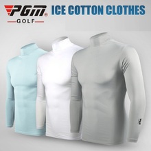 Pgm Golf Ice Silk Shirts, летняя мужская одежда с длинными рукавами и защитой от солнца, дышащая быстросохнущая нижняя одежда, AA11814 2024 - купить недорого