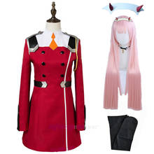 02 Zero Two Cosplay Costume DARLING in the FRANXX Cosplay DFXX Women Costume Full Sets Dress Headwear wigs 2024 - buy cheap