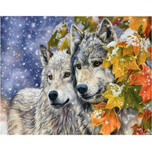 5D Resin Diamond Painting Diamond embroidery Square Diamond Mosaic Craft Cross Stitch DIY Needlework 2015 Fashion Wolf 2024 - buy cheap