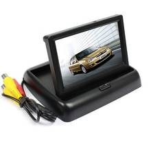 Складной автомобильный монитор ANSHILONG HD, 4,3-дюймовый TFT ЖК-дисплей, для камеры заднего вида 2024 - купить недорого