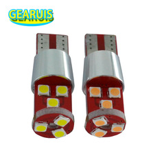 4 шт. T10 Canbus 9 SMD 3030 ошибок светодиодный прожектор PCB 194 168 W5W 9SMD авто номерной знак на танкетке светильник лампа белого и розового цвета 2024 - купить недорого