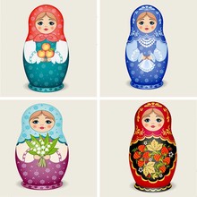 5D DIY New Matryoshka Doll Diamond Embroidery Diamond Painting Cross Stitch Picture Of Rhinestones Full Square Diamond Mosaic 2024 - buy cheap