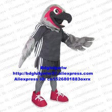 Sport Team Hawks Eagle Grey Tercel Tiercel Falcon Vulture Mascot Costume Adult Character Circularize Flyer Grad Night zx2662 2024 - buy cheap