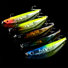 New a rrival 5pcs lots crooked minnow fishing lures 9cm 7.5g hard bait bass 3d eyes crankbaits fish tackle 2024 - buy cheap