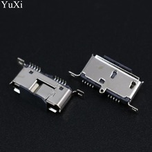 YuXi-puerto de carga Micro USB 3,0, conector hembra de 180 grados Vertical, interfaz de disco duro Móvil, 1 unidad 2024 - compra barato