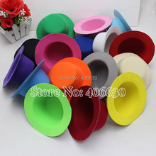 13cm Diameter 5" Plain Mini Top Hat DIY Small Top Felt Hat With Clips 50pcs/lot Free Shipping MFF1300F 2024 - купить недорого