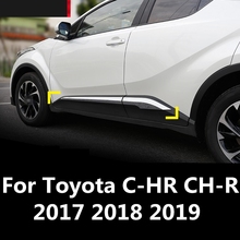 door side line garnish body molding cover protector trim Body trim Door side trim Exterior For Toyota C-HR CH-R 2017 2018 2019 2024 - buy cheap