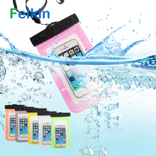 Водонепроницаемый чехол Felkin для телефона iPhone 6, 6 S, 7, 8 Plus, X, чехол, водонепроницаемый чехол для Samsung S6, S7 Edge, S8, водонепроницаемый чехол для плавания 2024 - купить недорого