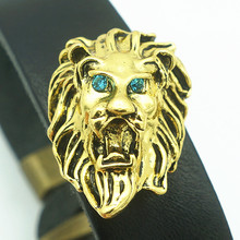 Fashion beauty angry Golden Lion 30MM metal snap buttons fit DIY 18mm snap jewelry wholesale KZ3275 2024 - buy cheap