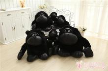 Черная мягкая плюшевая игрушка Chimpanzee, декоративная подушка, Рождественский подарок h895 2024 - купить недорого