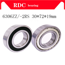 1PCS 6306 2RS 6306Z 6306ZZ 6306-2Z 30x72x19  bearing Shielded Deep groove ball bearings Single row High Quality bearings 2024 - buy cheap