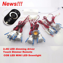9pcs/Set 3W COB LED Downlights MINI LED Cabinet Lamps AC85-265V LED Spot Ceiling Recessed Down Light With LED Driver CE ROHS 2024 - buy cheap