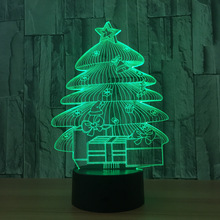 Árbol de Navidad modelo 3D nueva figura extraña colorida LED control remoto táctil el mejor regalo para enviar a niños para Navidad A76 2024 - compra barato