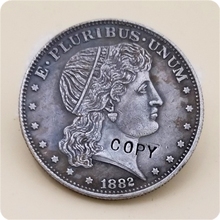 Копия копии США 1882 50C Защитная серьга половина доллара шаблон копия монеты Бесплатная доставка 2024 - купить недорого