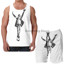 Summer Casual funny print men Tank Tops Women Michael jackson (5) men Board beach shorts women sets fitness sleeveless vest 2024 - buy cheap