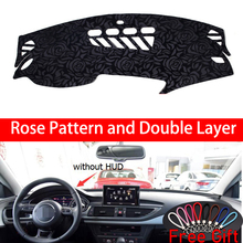 Rose Pattern For AUDI A7 S7 2009 2010 2011-2018 Dashboard Cover Car Stickers Car Decoration Car Accessories Interior Car Decals 2024 - buy cheap