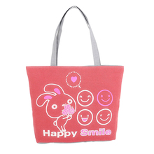 Hot Sale Fashion Women Rabbit Canvas Bag Ladies Smile Handbag Shoulder Bags New Arrival  Women Canvas Messenger Bags 45 2024 - buy cheap