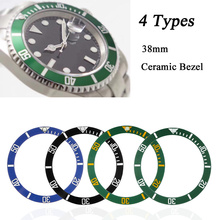 Black/Blue/Green  Watches Replace Accessories 38mm Watch Face Ceramic Bezel Insert For 40mm Submariner Automatic Mens 2024 - buy cheap