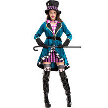 disfraz mujer drop shipping Adult Alice In Wonderland Fantasy Mad Hatter Costume Halloween Costumes For Women Plus Size 2024 - buy cheap