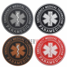 3D PVC EMS MEDIC Patch EMT Tactical Army Airsoft Patch Star of Life Emergency Medical Technician Paramedic Patches Badge 2024 - buy cheap