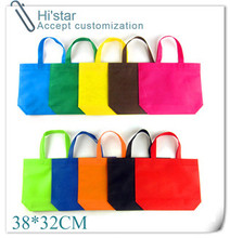38*32cm 20pcs/lot bottom non woven gift bags with handle,non-woven fabric shopping bag 2024 - buy cheap