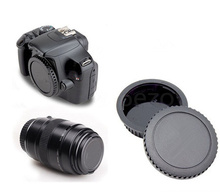 DSLR Camera Rear Lens Cap Cover + Camera Front Body Cap for Canon  5D II III 7D 70D 700D 500D 550D 600D 1000D 6D 6D2 80D 800D 2024 - buy cheap
