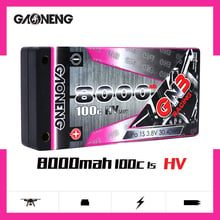 Gaoneng GNB 8000mAh 1S 3,8 V HV 100C/200C Hardcase LiPo Battery pack 4,0 bullet Deans Plug для 1/12 RC Car 1:12 RC Racing Car 2024 - купить недорого