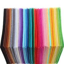 40pcs/set DIY Colorful Fabric Cloth 1mm Thickness Polyester Cloth Felts Of Home Sewing Wedding Decoration Craft Cloths 15x15cm 2024 - buy cheap