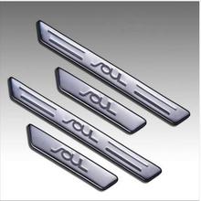 High quality stainless steel Scuff Plate/Door Sill Protector Sticker Car Styling For KIA SOUL 2008-2015 2024 - compre barato