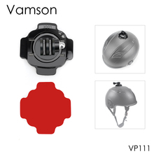 Vamson for GoPro 8 7 6  Accessories Helmet 360 Degrees Rotation Mount with Sticker For GoPro Hero 5 4 3+ SJ4000 for YI 4K VP111 2024 - buy cheap