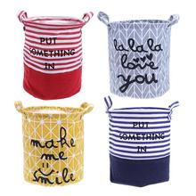 Foldable Dirty Laundry Basket Bag Bathroom Clothes Organizer Cotton Linen Washing Storage Basket Clothing Box Home 2024 - buy cheap