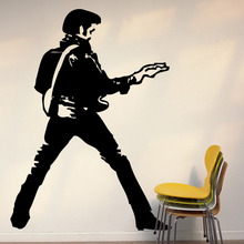 Morden Elvis Presley Murals Art Decals Removable Bedroom Home Decor Vinyl Wall Stickers 2024 - buy cheap