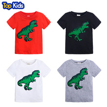 Summer Baby T-shirt Clothes dinosaur casual Boy Girl T Shirt Tops 4 colors kids Outfits For children cotton clothing 2-7 MBT102 2024 - buy cheap