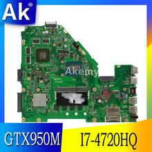 AK X550JX Laptop motherboard For Asus X550JX X550JF X550JD X550JK X550J X550 Test original mainboar 4G RAM I7-4720HQ GTX950M 2024 - buy cheap