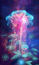 Home Decor Colorful Jellyfish Ocean 4-Silk Art Poster Wall Sicker Decoration Gift 2024 - buy cheap