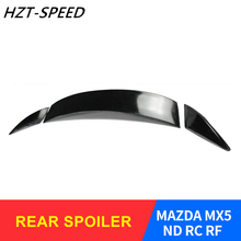 Spoiler traseiro de fibra de carbono para mazda mx5 nd rc, spoiler traseiro de janela para mazda 2009, 2018 2024 - compre barato