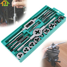 20pcs/set Adjusting Tap and Die Set 1/16-1/2 Inch NC Screw Thread Plugs Taps Wrench Alloy Steel Hand Screw Taps Cutting Tools 2024 - buy cheap